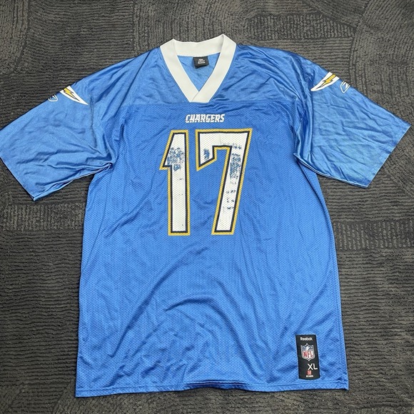 Reebok NFL San Diego Chargers Philip Rivers #17 Jersey Blue Men's XL - Picture 1 of 7